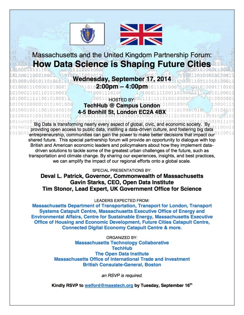 Massachusetts and the United Kingdom Partnership Forum